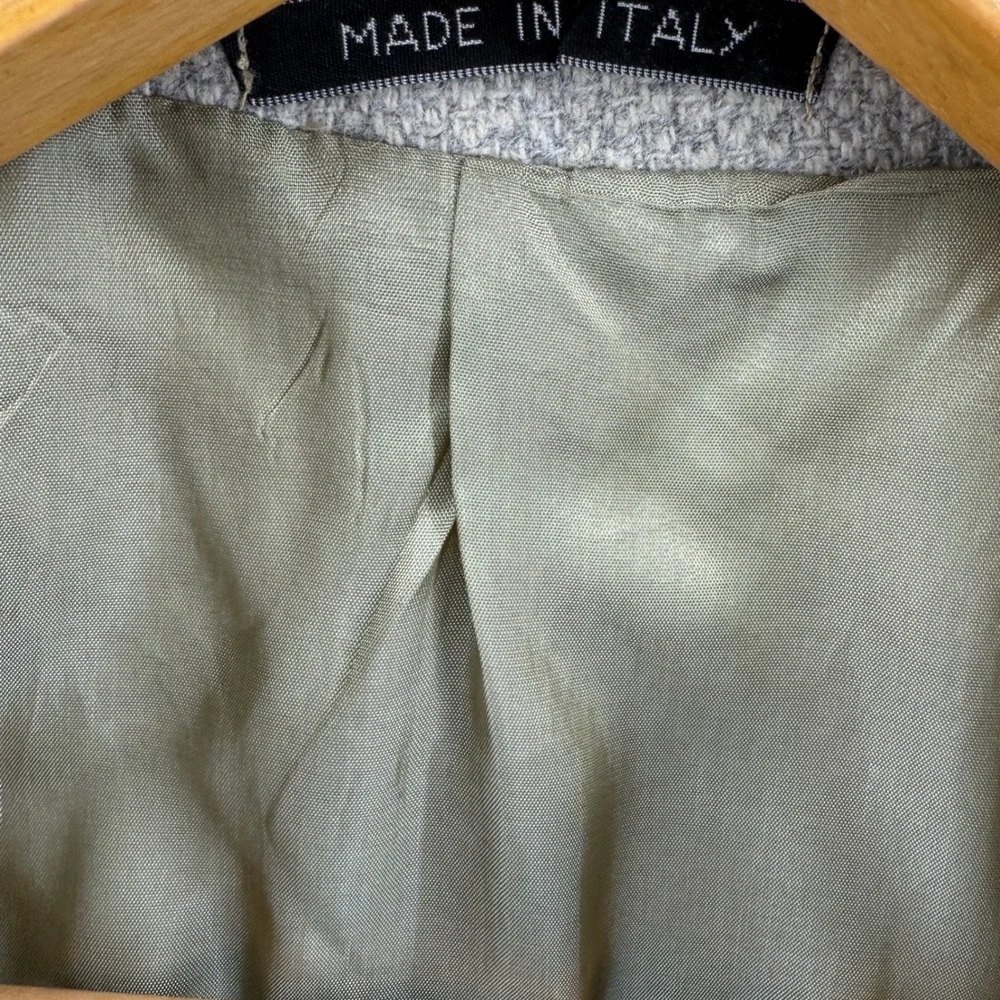 Vtg Pronto Uomo Mens Tweed Blazer Sport Coat Jacket Made in Italy Brown Tan sz42